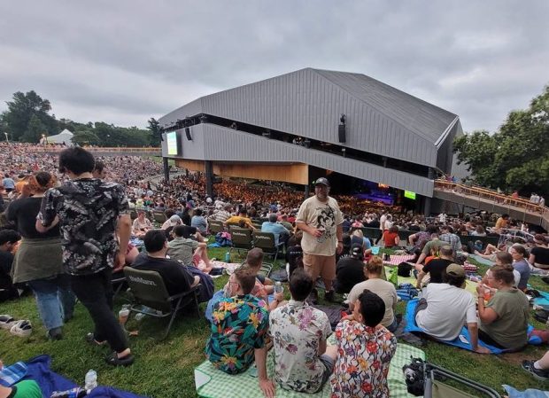 The Mann Music Center was packed for "Weird Al" Yankovic. (COURTESY OF MARIA POWNALL)