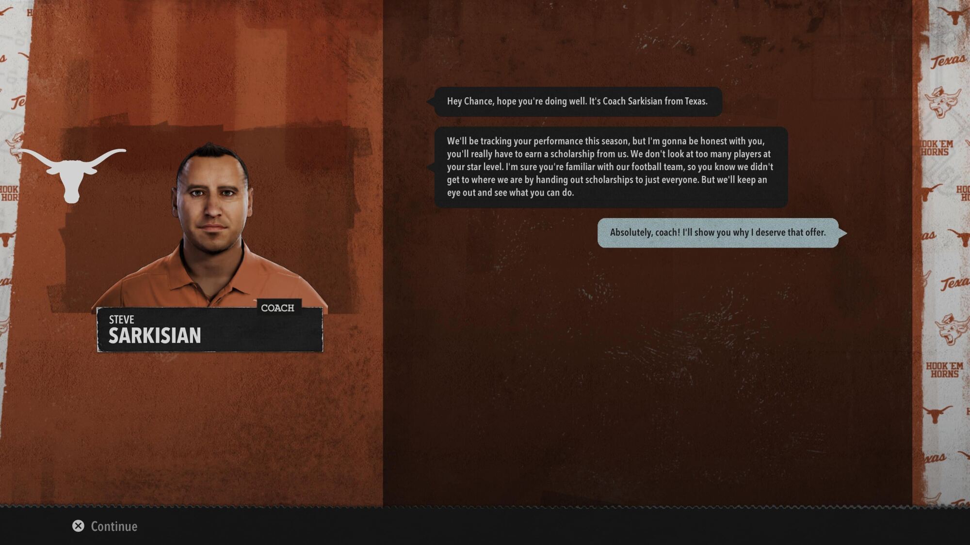 Screenshot of College Football 26