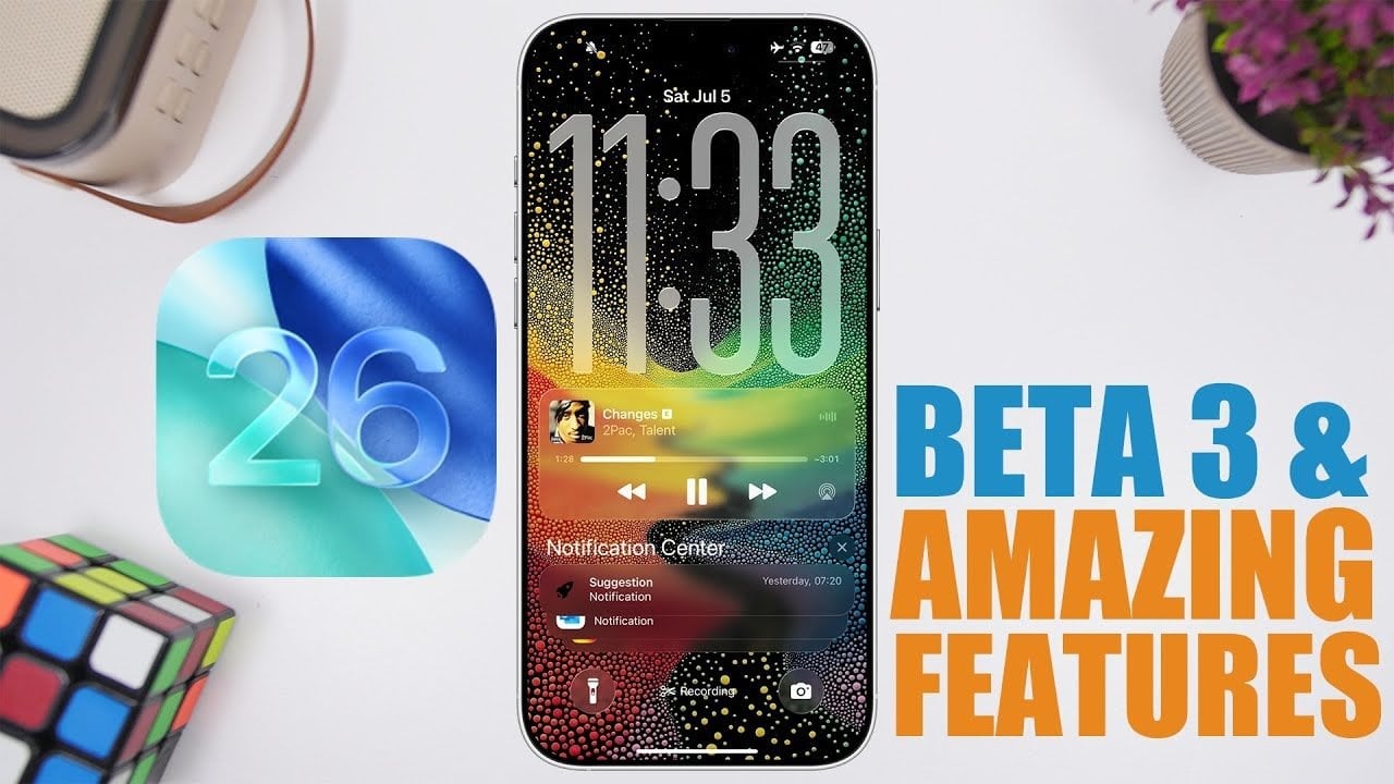 Dynamic Island feature update in iOS 26 Beta 3 for multitasking