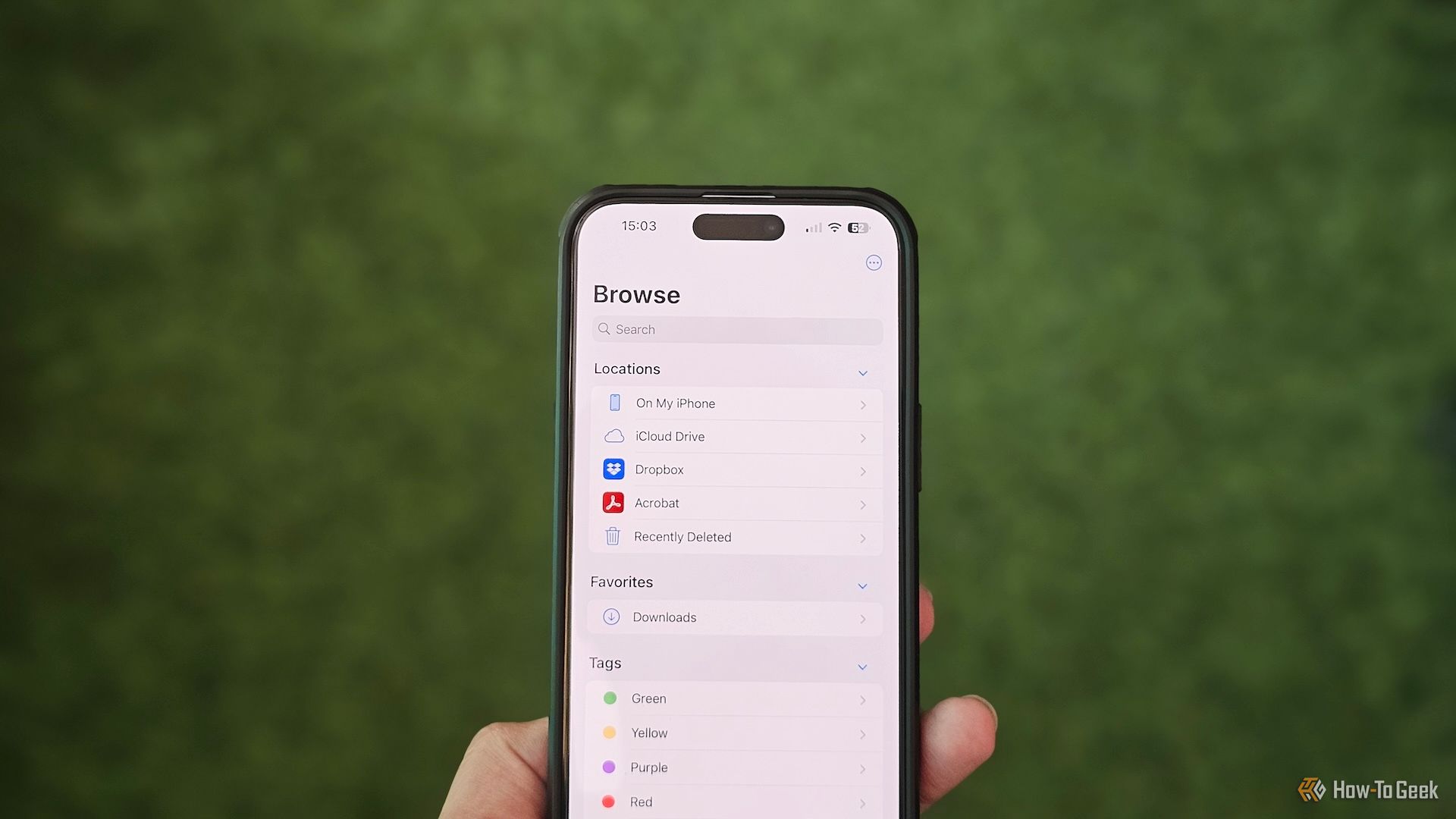 Files app on an iPhone.