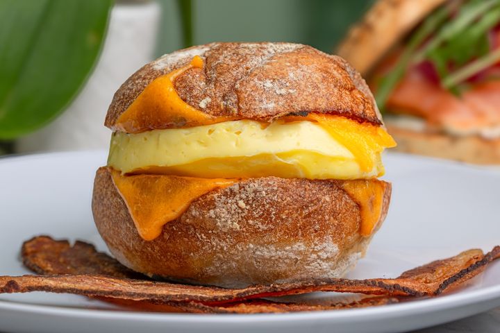 An egg sandwich.