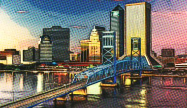 Jacksonville, Florida, USA downtown city skyline