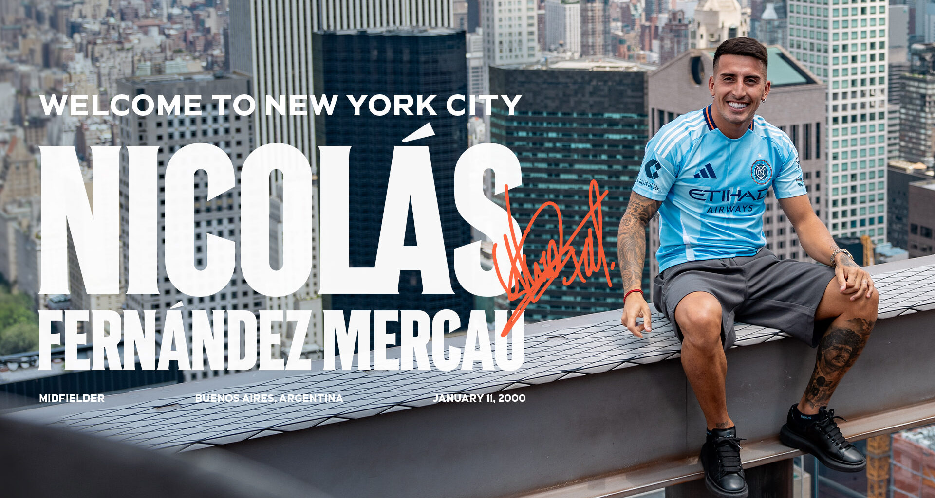 New York City FC Acquires Midfielder Nicolás Fernández Mercau from Elche CF as a Designated Player