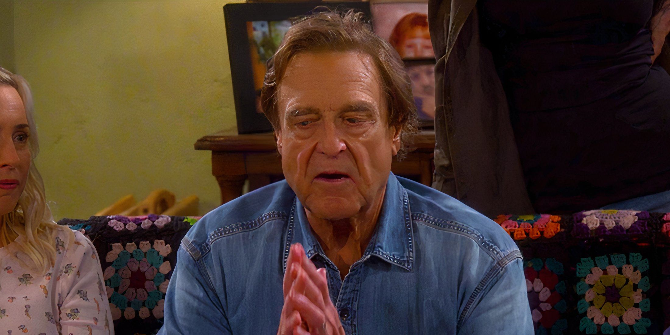 John Goodman as Dan speaking in The Conners season 7 episode 6
