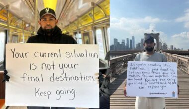 Spreading love, one sign at a time: Jose Cruz’s World Needs Love Tour takes over NYC