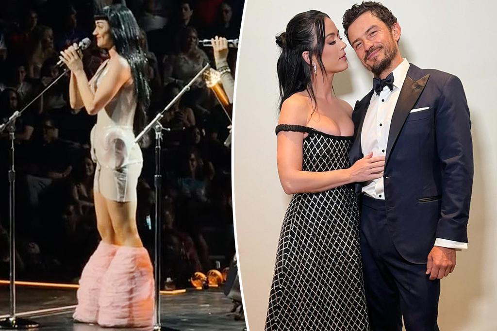 Katy Perry struggles to keep 'composure' performing breakup song after Orlando Bloom split
