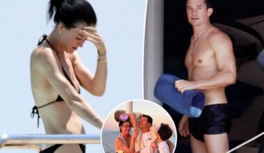 Katy Perry and Orlando Bloom pose together in cozy family photo after split