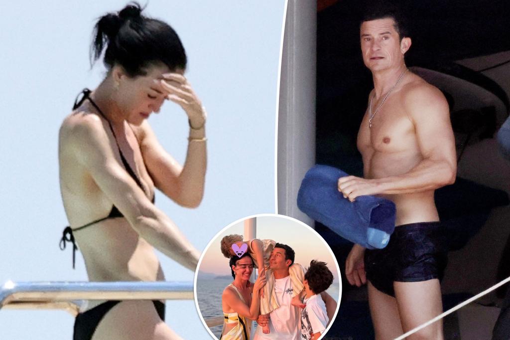 Katy Perry and Orlando Bloom pose together in cozy family photo after split