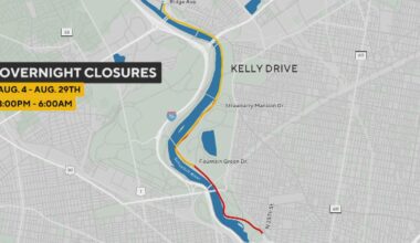 Kelly Drive to be closed nightly in Philadelphia for nearly entire month of August