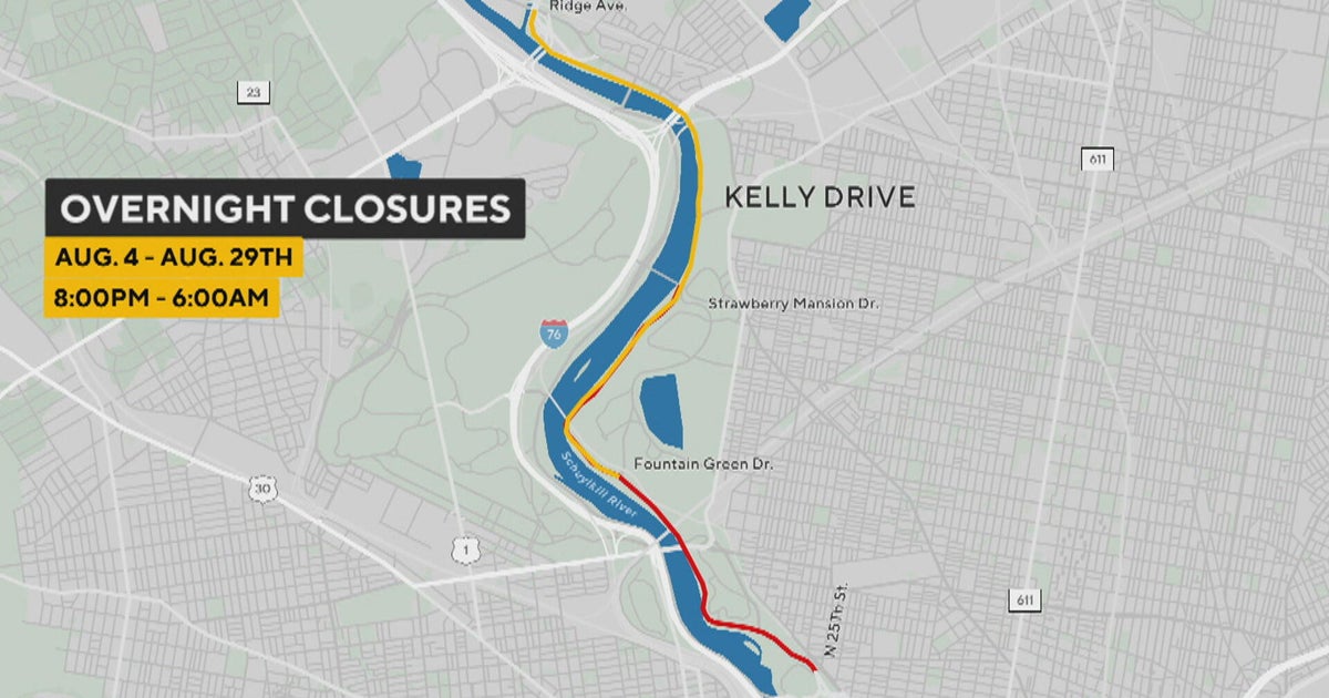 Kelly Drive to be closed nightly in Philadelphia for nearly entire month of August