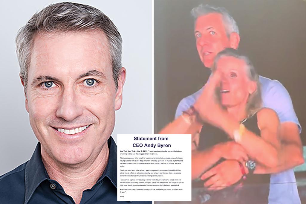Astronomer slams 'fake' Andy Byron apology after Coldplay 'kiss cam' scandal