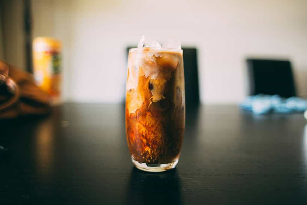 Cup of iced coffee photo