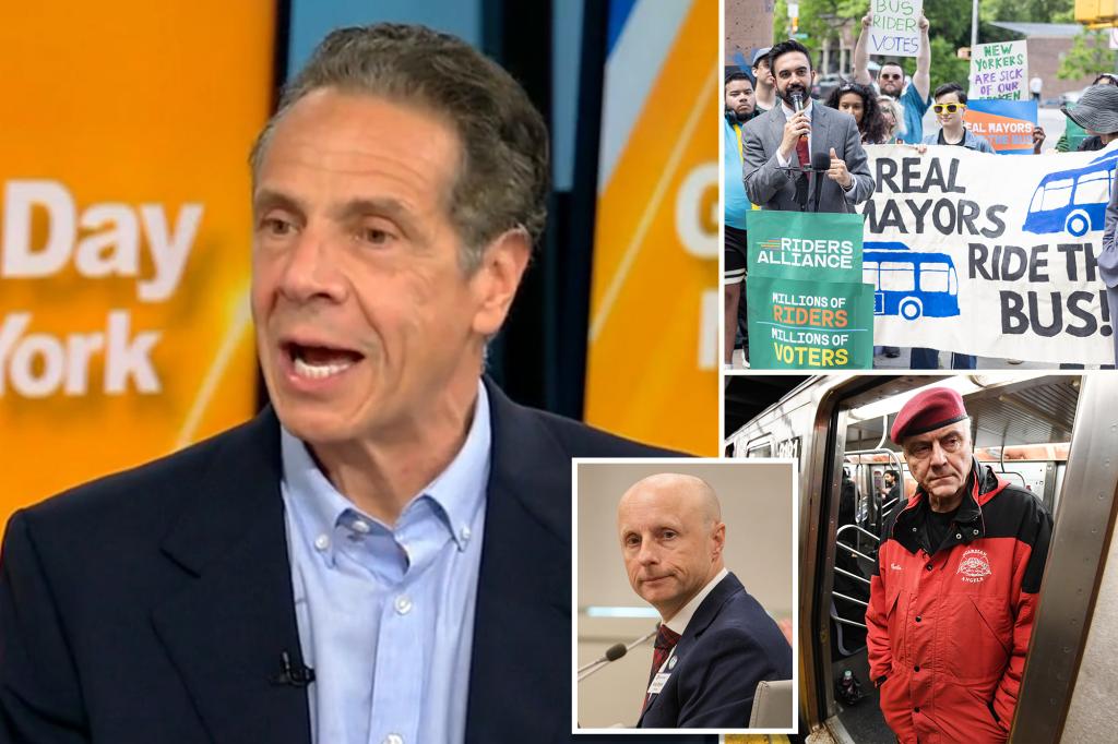 Andrew Cuomo proposes mayoral control of NYC transit system -- rivals say he 'had his chance and failed to deliver'