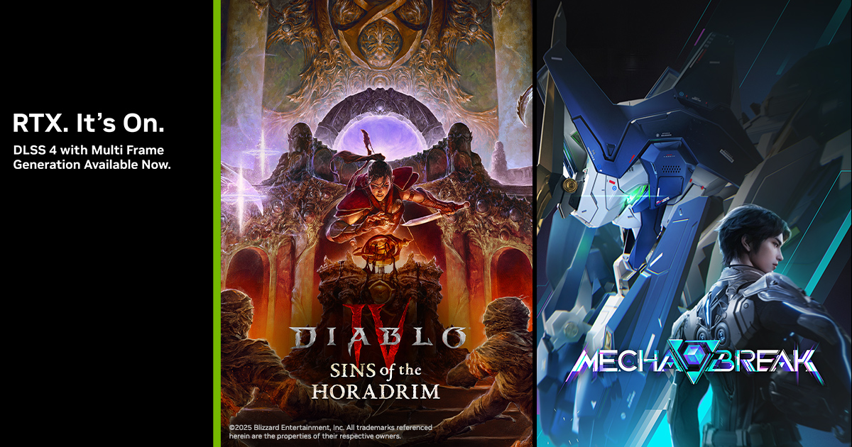 DLSS 4 comes to Mecha BREAK, Diablo IV, Still Wakes the Sleep and more. | GeForce News