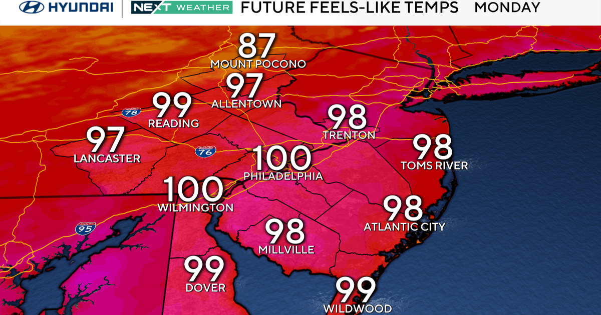 Monday will be hot, humid in Philadelphia region amid another heat wave. Here's the weather forecast.