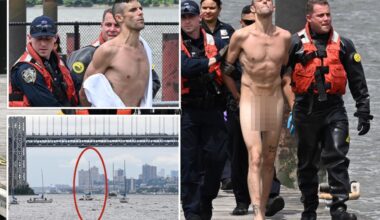 An unhinged NYC man ditched his clothes, then hijacked a dinghy