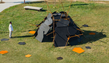 cheng tsung feng plans dragon nest installation out of wood and metal in ljubljana