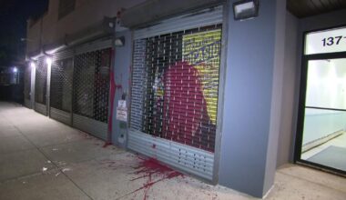 AOC's campaign office vandalized with red paint in NYC