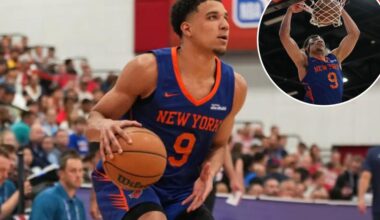Kevin McCullar Jr. impresses with shot to make Knicks roster after lost rookie season