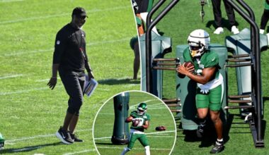Aaron Glenn includes NFL rarity into Jets' first padded-practice that lives up to hype