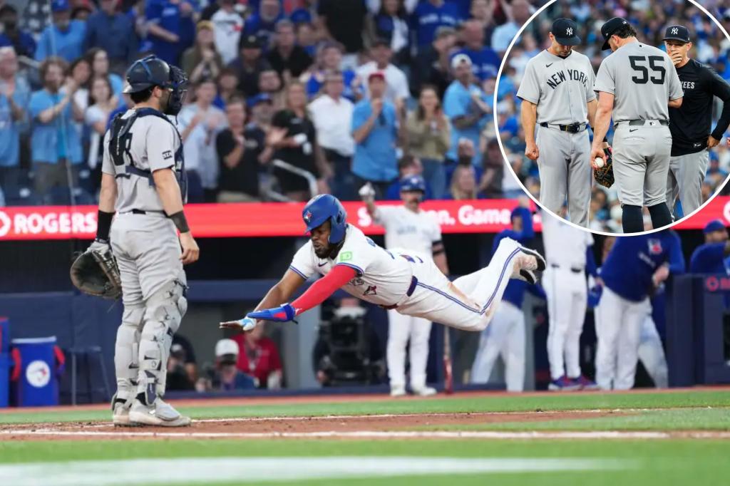 Yankees' AL East hole deepens with sloppy loss to Blue Jays