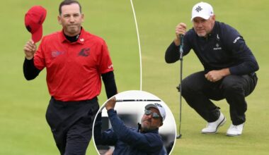 Golf's grizzled veterans are turning back the clock in British Open style