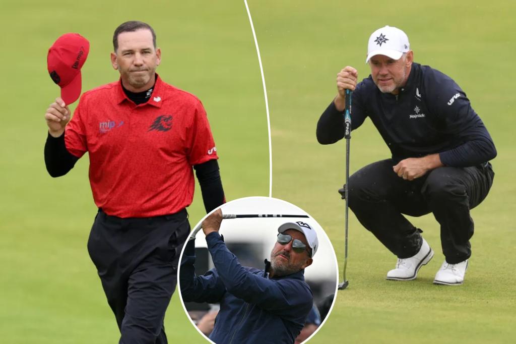 Golf's grizzled veterans are turning back the clock in British Open style