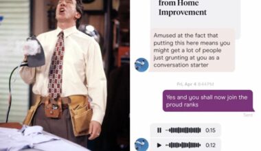 Woman asks for Tim Allen impressions on dating app