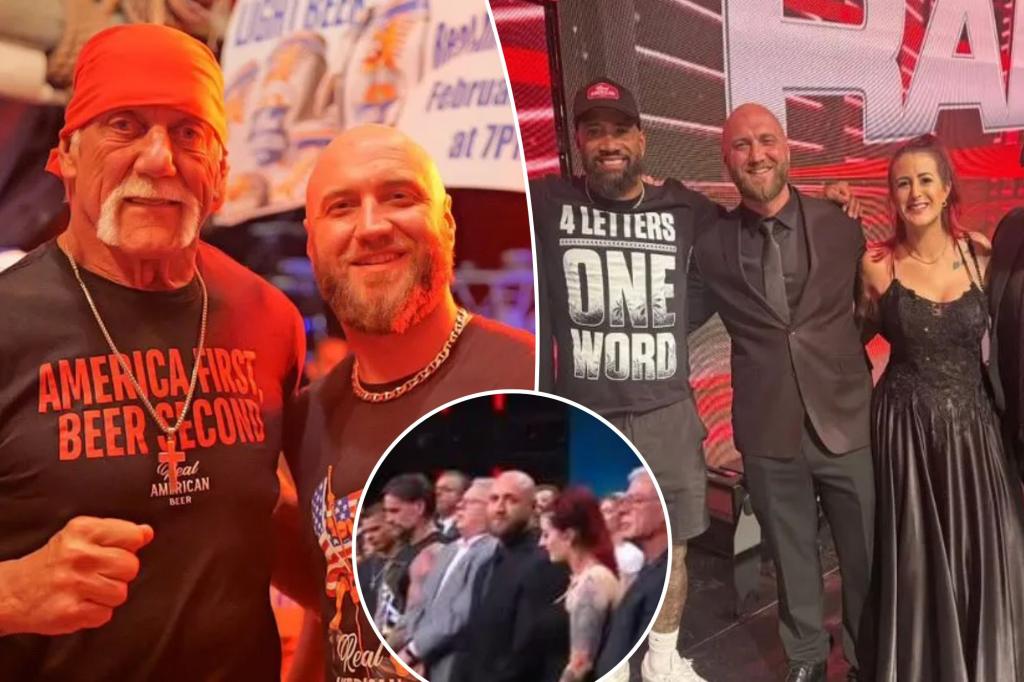 Nick Hogan gets emotional during WWE tribute to dad Hulk Hogan at 'Raw'