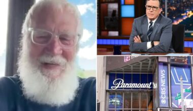 David Letterman hurls fiery rant at 'gutless' CBS over Stephen Colbert's 'Late Show' cancellation