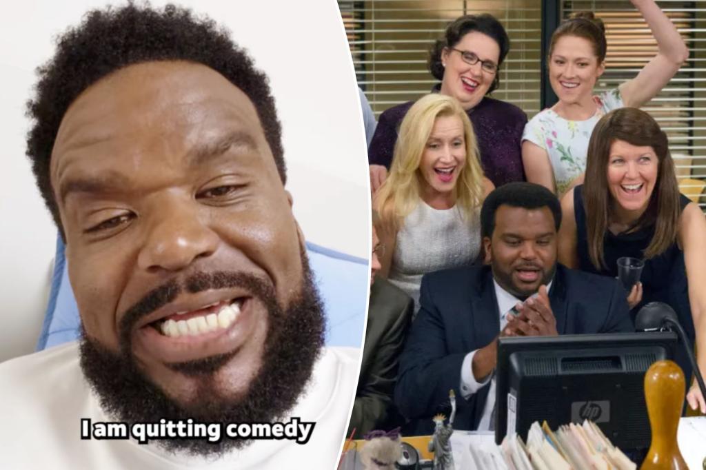'The Office' actor Craig Robinson reveals he's quitting comedy to 'focus on my true calling'