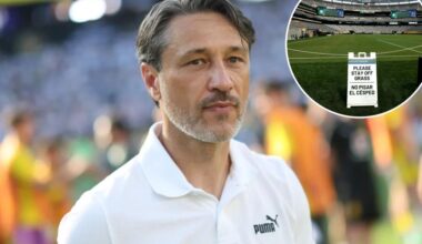 Borussia Dortmund manager Niko Kovac rails against MetLife Stadium grass