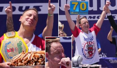 Joey Chestnut reclaims title at Nathan's Hot Dog Eating Contest