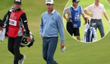 Eric Larson's past keeping him off Harris English's British Open bag