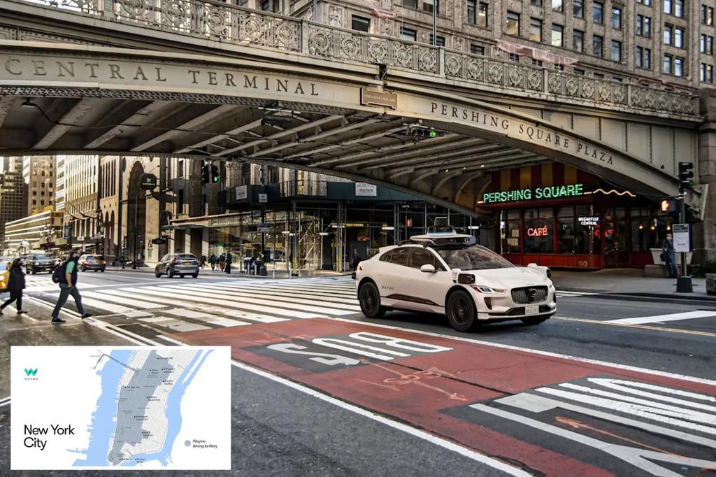 Self-driving robotaxi service Waymo launches NYC pilot testing