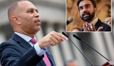 Hakeem Jeffries' team blasts Zohran Mamdani's liberal 'Team Gentrification' as primary threats spark NYC Dem feud