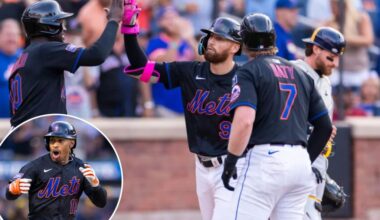 Lineup change awakens Mets bats in doubleheader split with Brewers