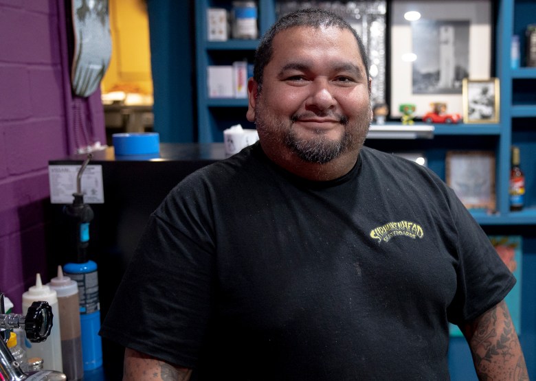 Tatu Herrera, co-owner of Folklores Coffee House, has opened up his coffee shop to community-led life skills classes.