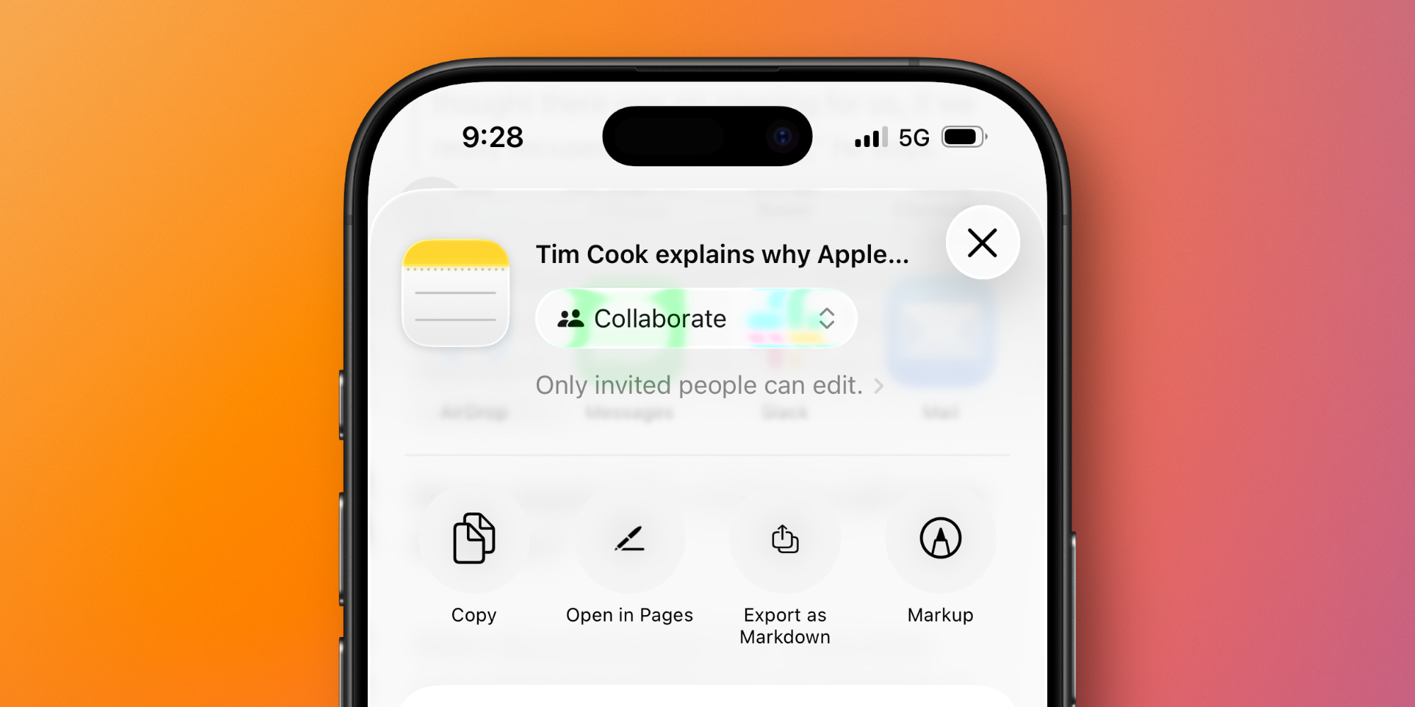 Markdown export in Apple Notes
