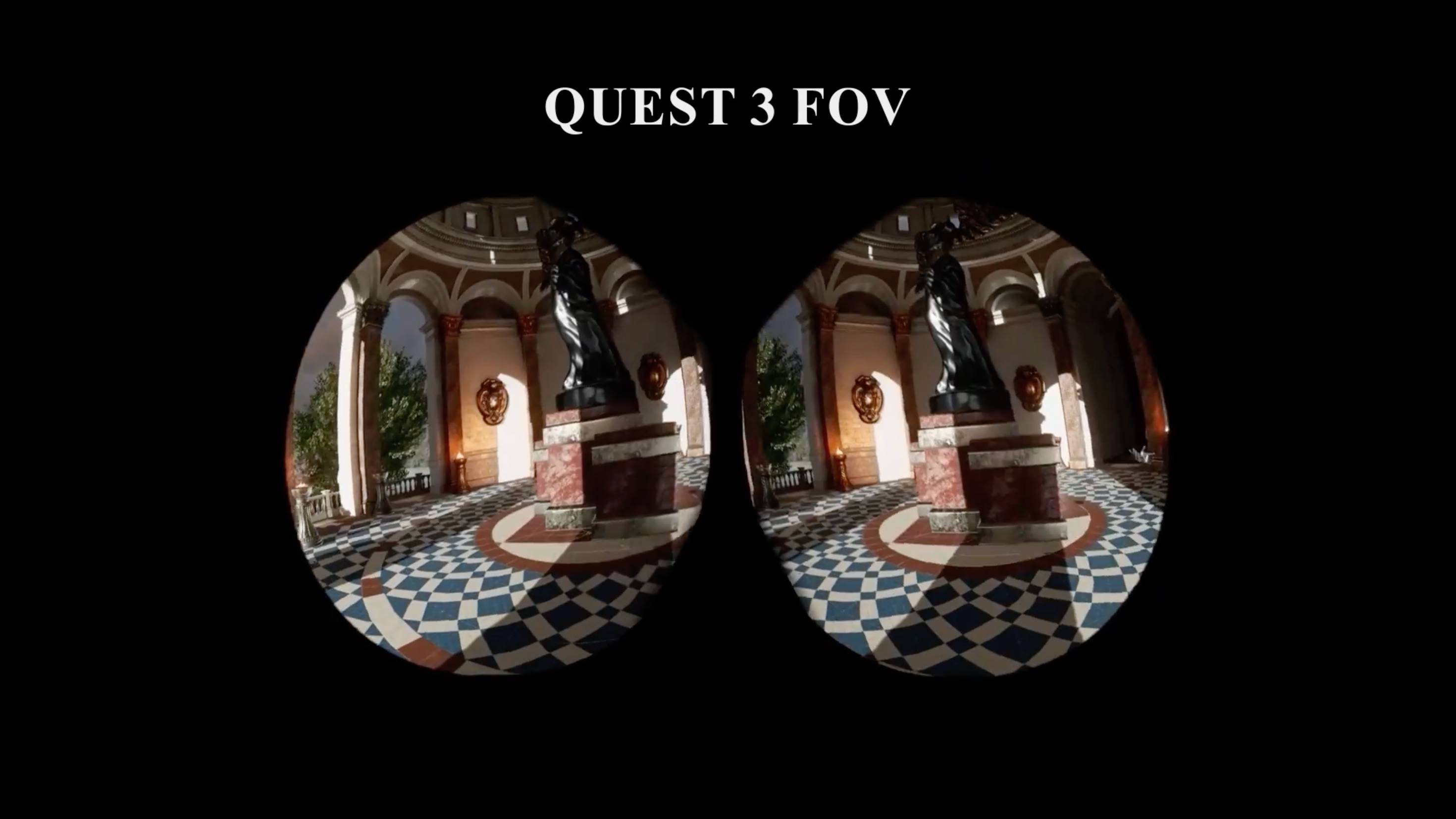 Meta Protoype VR and MR field of view images