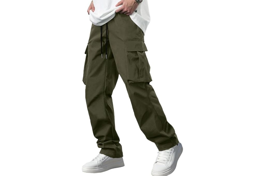 A man in a pair of cargo pants