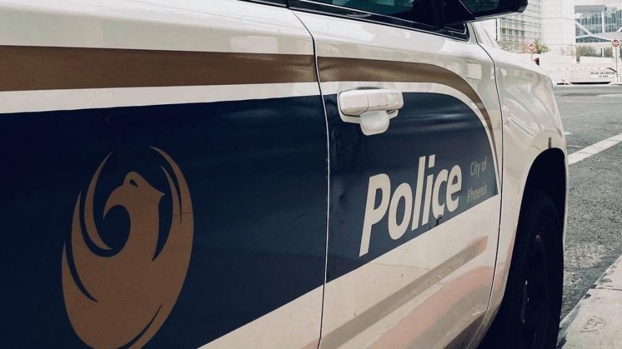 File photo of Phoenix police patrol vehicle for story about Phoenix police sergeant being injured i...