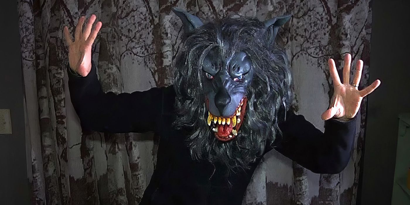 Mark Duplass in a wolf costume in the Creep franchise.