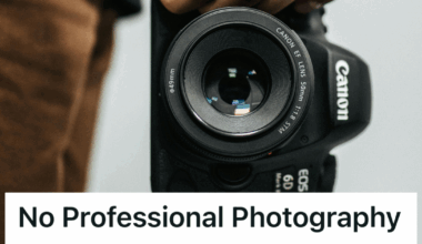 photographer with high quality lens