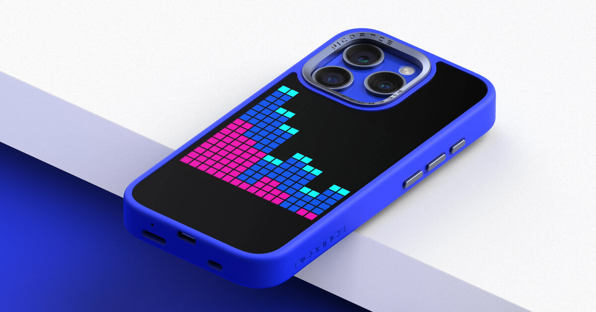 picdance iPhone case adds screen at the back for pixel animations