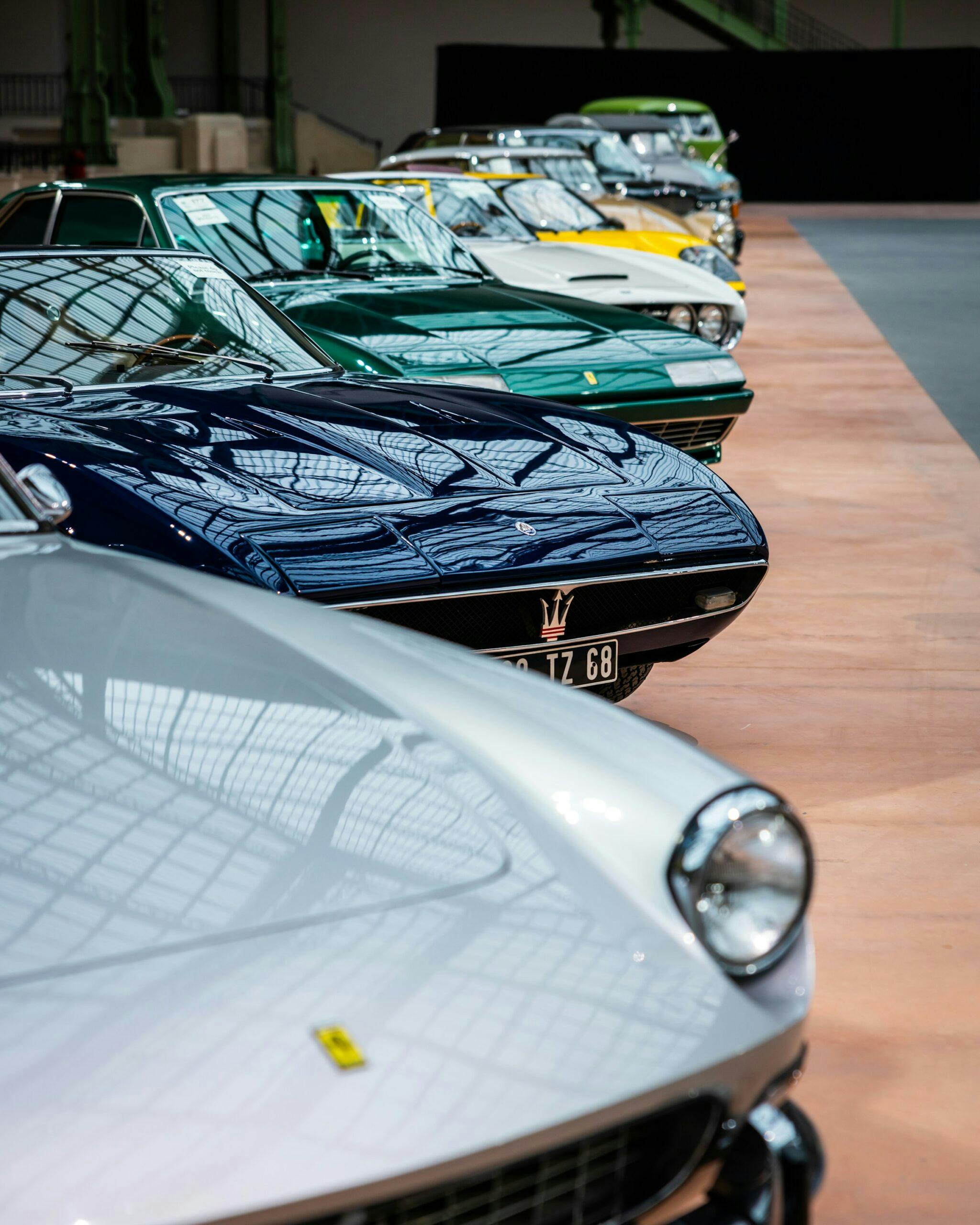 online auction lineup of cars for sale