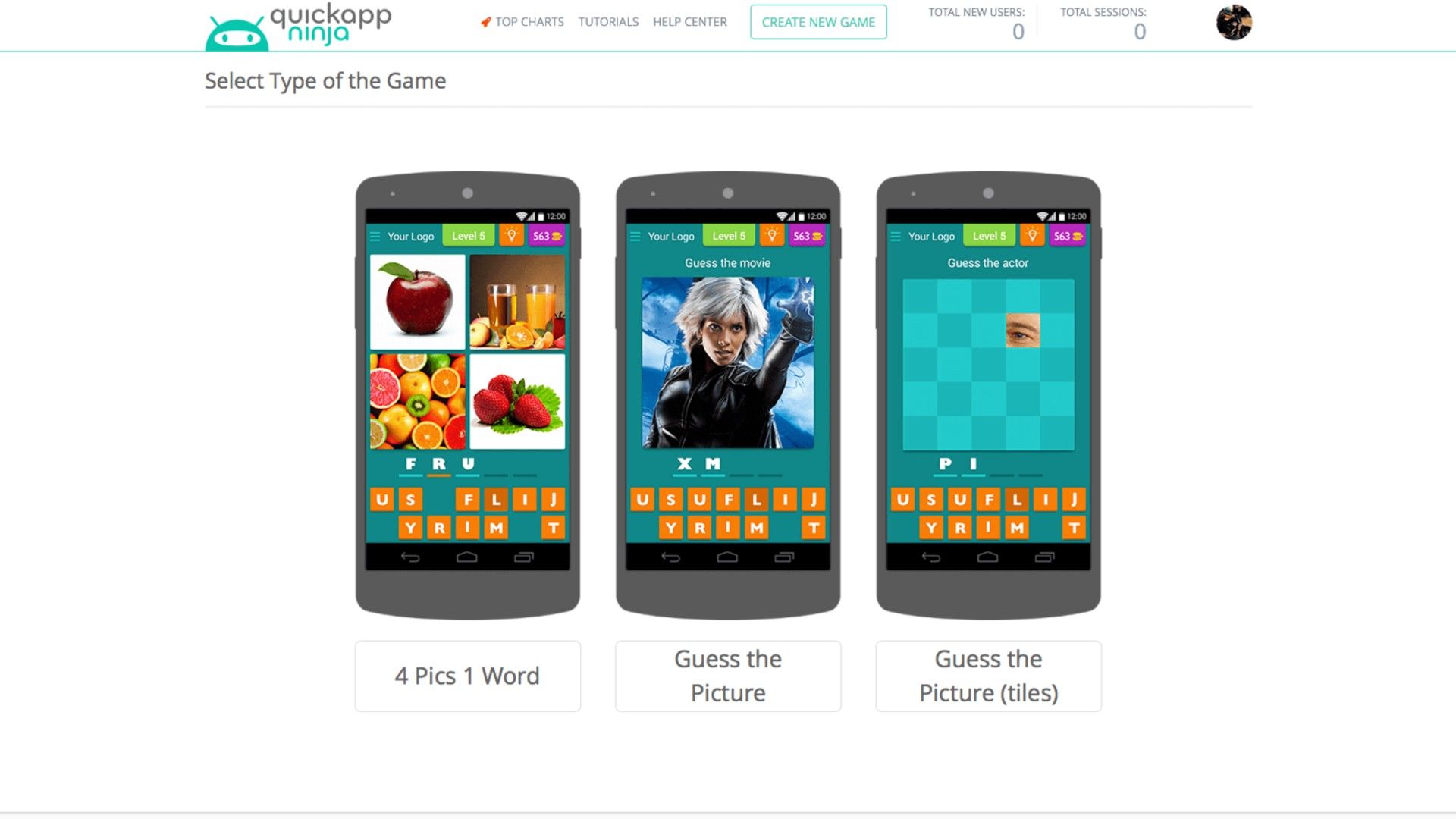 QuickAppNinja showing a quiz with Storm from X-Men in it.