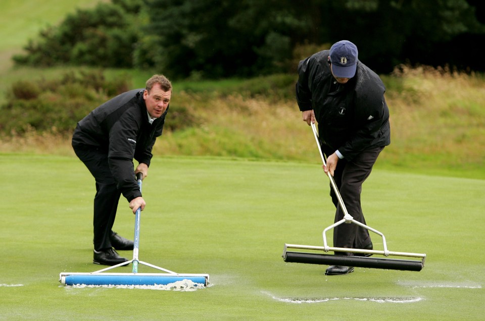 Officials made eight players replay the hole after the opening round