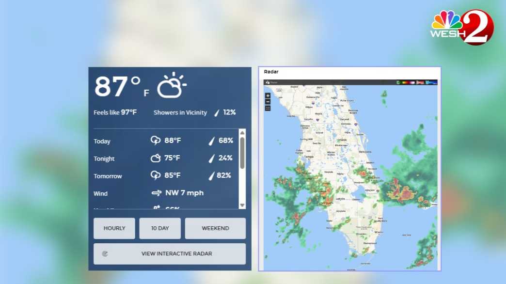 NWS radar down in Jacksonville, Melbourne as low sits offshore