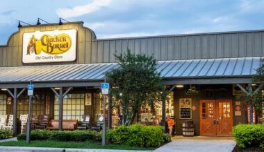 The exterior of Cracker Barrel Old Country Store. 